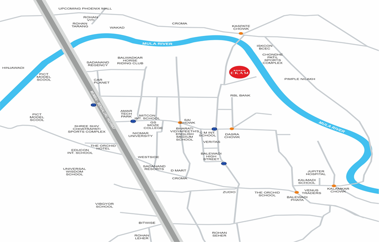 Rohan Ekam Location Map